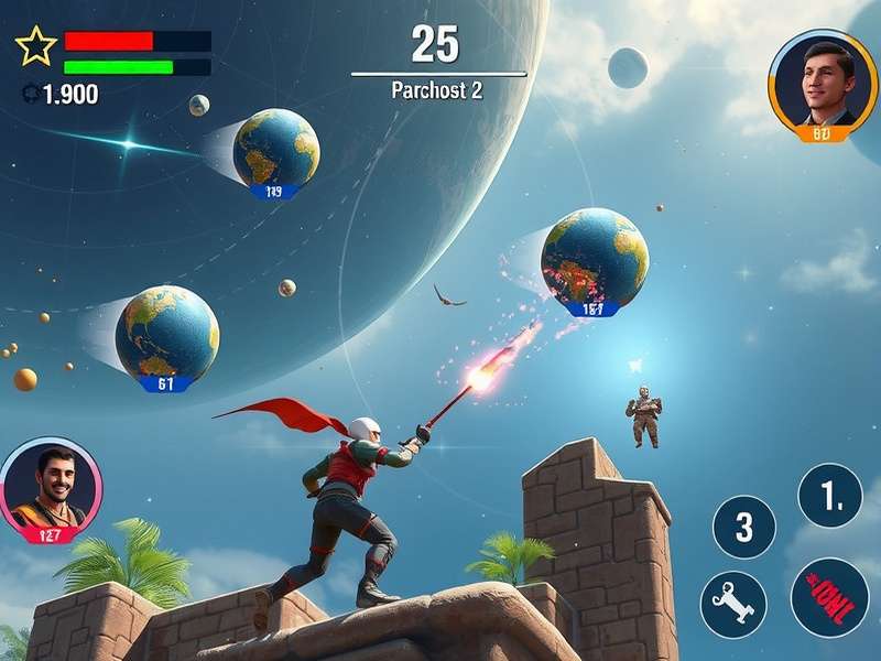 Interstellar Battle Royale Gameplay Screenshot